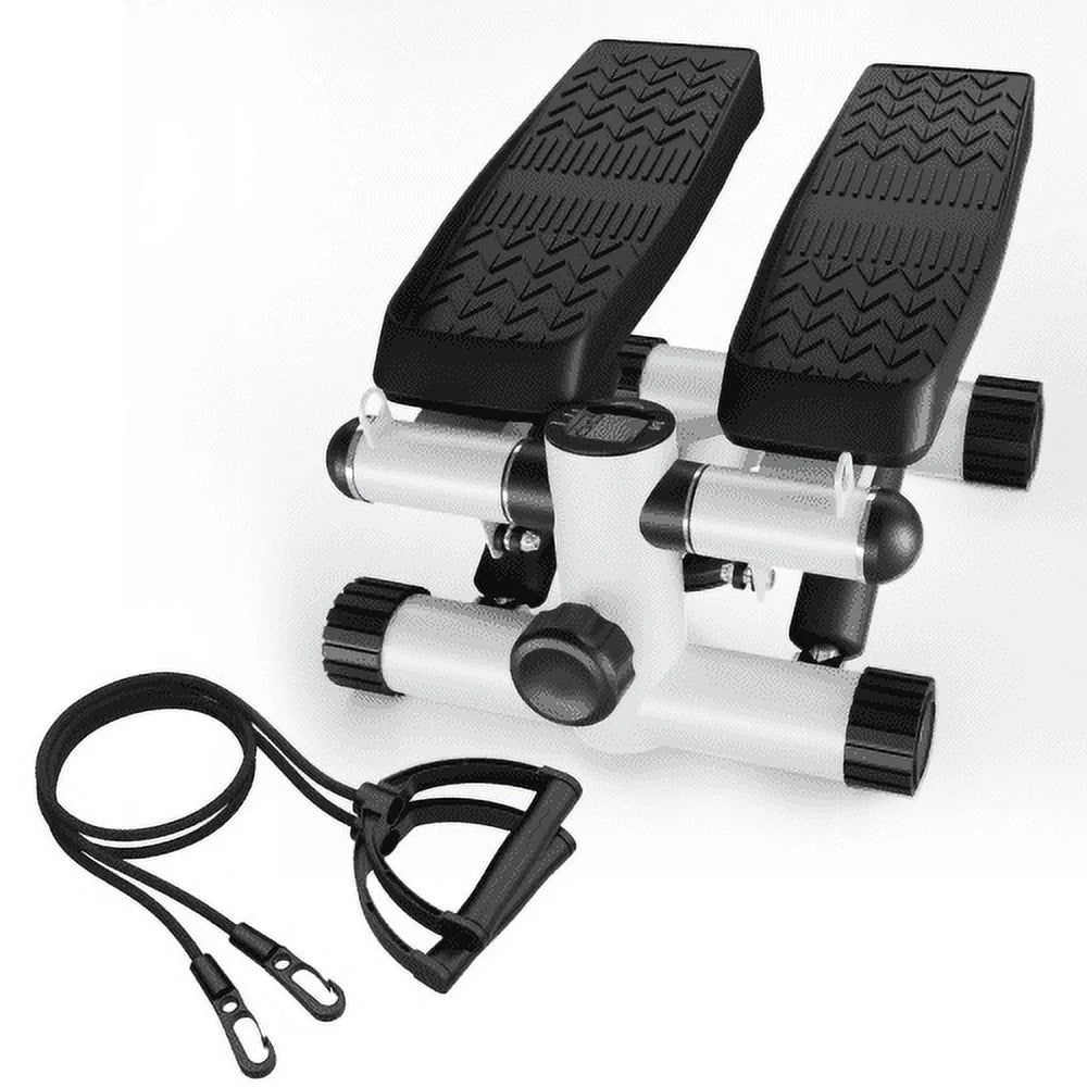 Nicetub Steppers for Exercise, Stair Stepper with Resistance Bands, Mini Stepper with 330LBS Loading Capacity, Hydraulic Fitness Stepper with LCD Monitor, No Assembly Required